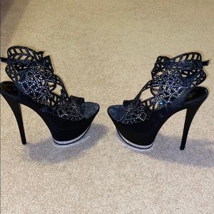 Black high heels
